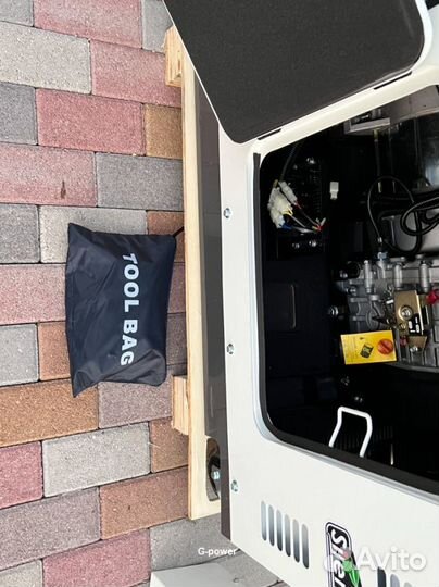 Дизельный генератор 14 кВт G-power однофазный с по