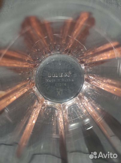 Стаканы IKEA покал цвет розовый новые