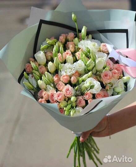 Эустома,букет эустом, доставка цветы липецк