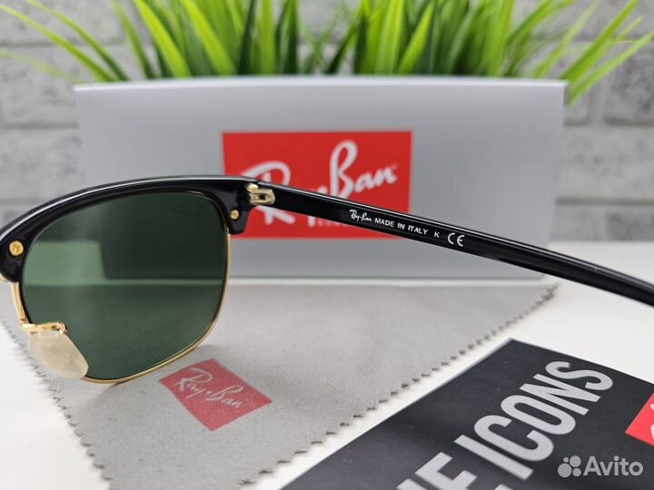 Очки Ray Ban Clubmaster 3016 W0366 Зеленые