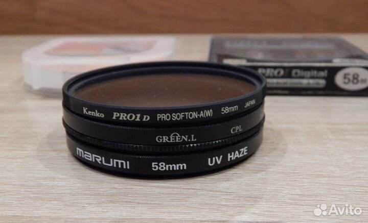 Комплект светофильтров на 58 мм