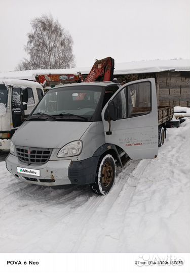 Бортовой грузовик ГАЗ 2834LM с КМУ FASSI, 2012