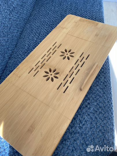 Подставка для ноутбука с охлаждением из бамбука