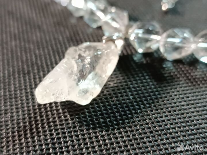 Колье хрустальное с турмалином