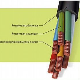 Кабель силовой кг 3х10+1х6 медный