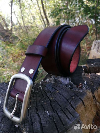 Кожаный мужской ремень