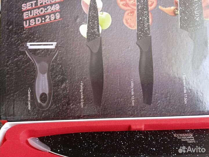 Ножы керамические набор новый