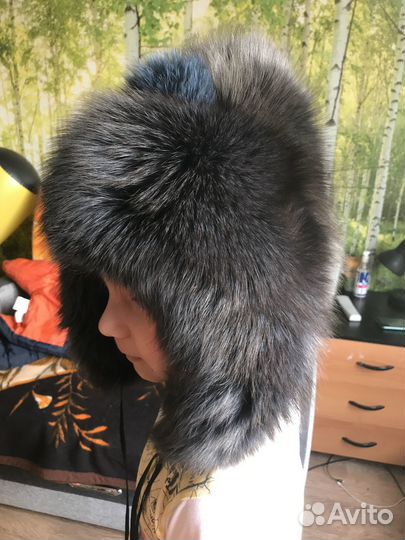 Шапка зимняя натуральный мех песца