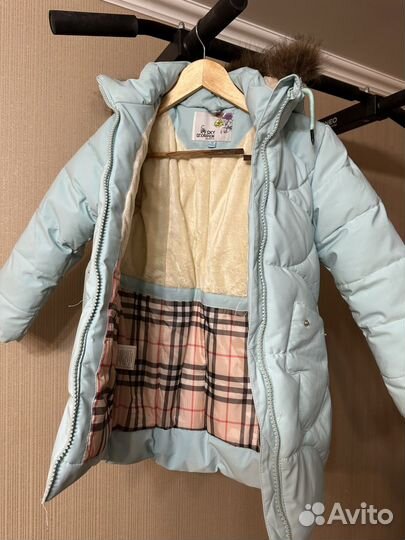 Пуховик зимний для девочки 134