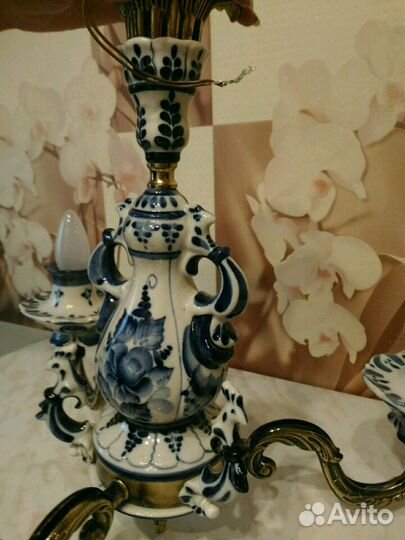 Люстра/Гжель