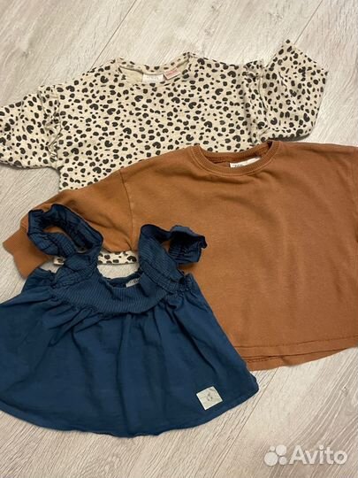 Одежда на девочку zara 12-18 мес
