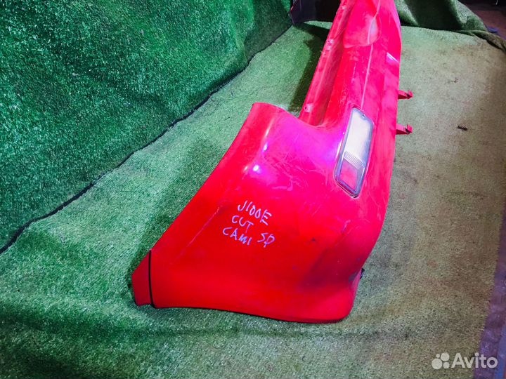 Бампер задний Toyota Cami J100E Красныйцарапины