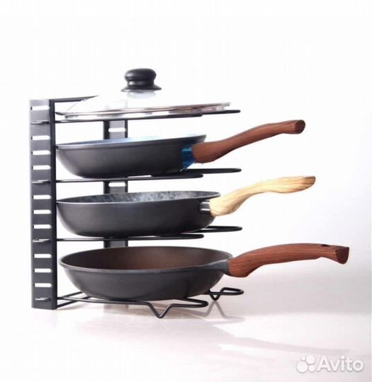 Держатель кухонный для сковород, кастрюль,4 секции