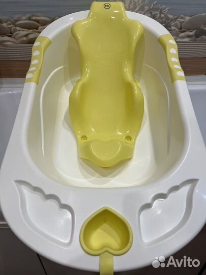 Ванночка для купания с горкой Happy baby