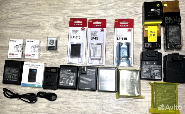 Canon nikon аккумуляторы и зарядные устройства