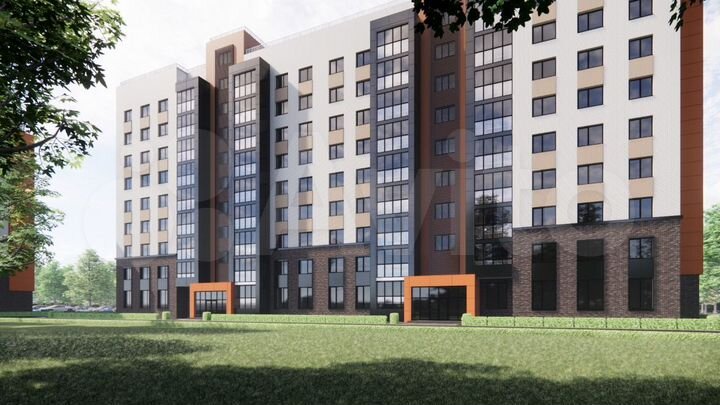 1-к. квартира, 45,6 м², 4/9 эт.
