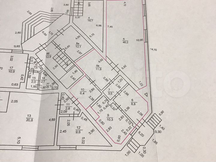 3-к. квартира, 87 м², 1/4 эт.