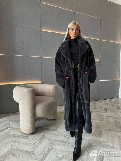 Шуба под норку премиум