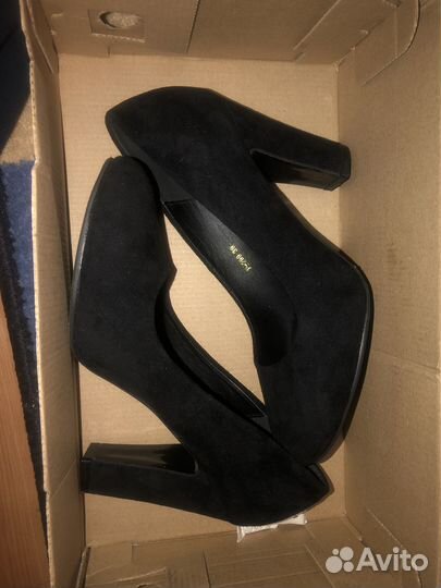 Туфли замшевые