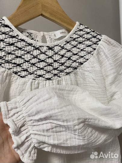 Блуза муслиновая Mango для девочки