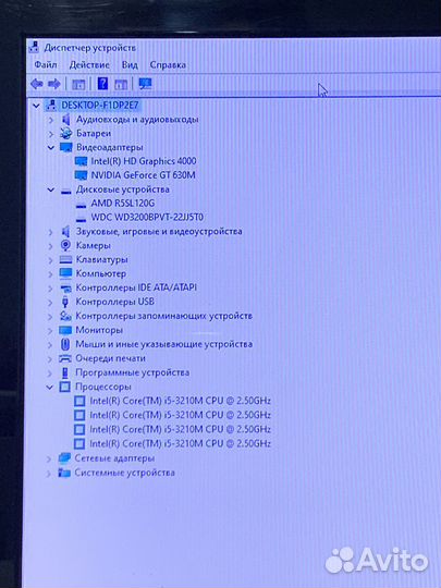 Игровой i5-3210m, озу 8gb, SSD+HDD, GT 630m 2gb