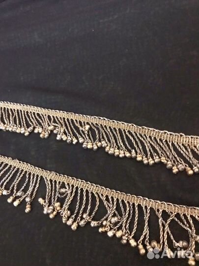 Антикварная серебрянная бахрома