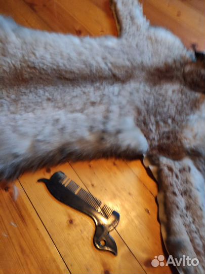 Ковер из шкуры рыси имитация