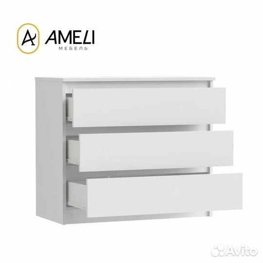 Комод с ящиками мори мк 800.1, Белый