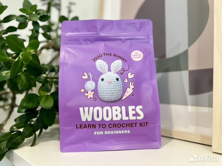 Набор для вязания крючком Woobles Зайчик