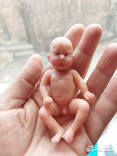 Силиконовый мини реборн