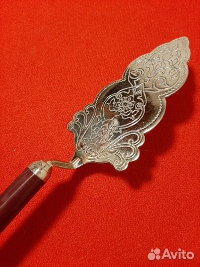 Набор для торта, ложки, вилки мельх СССР Европа