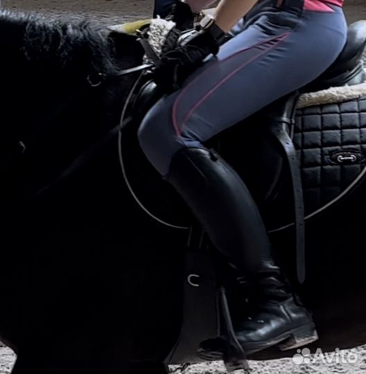 Бриджи для верховой езды с силиконовой леей
