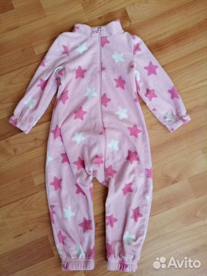 Флисовый комбинезон для девочки