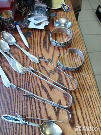 Ложки,вилки и прочие изделия из серебра