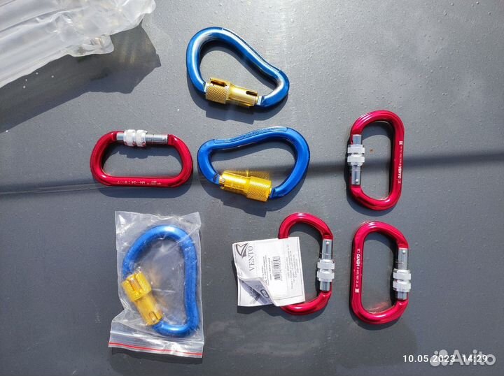 Карабины vento.овальный с муфтой кейлок