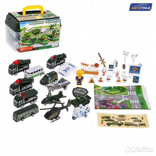 Набор игровой 'Военная техника', машинки 12 штук