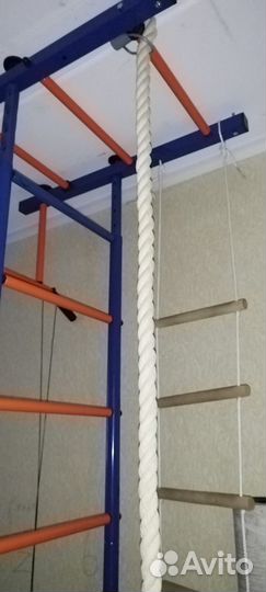 Шведская стенка турник канат гимнастические кольца