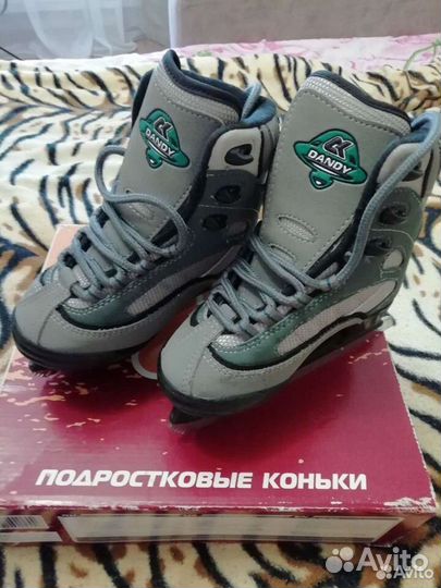 Коньки кожа размер 27