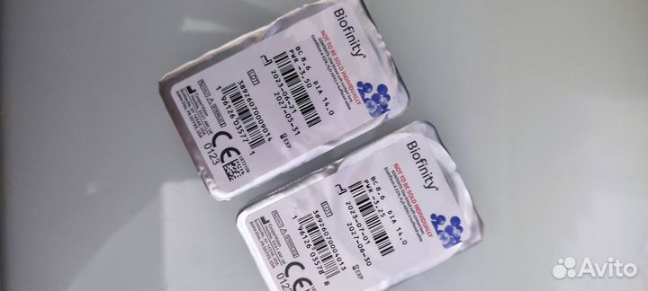 Линзы контактные biofinity