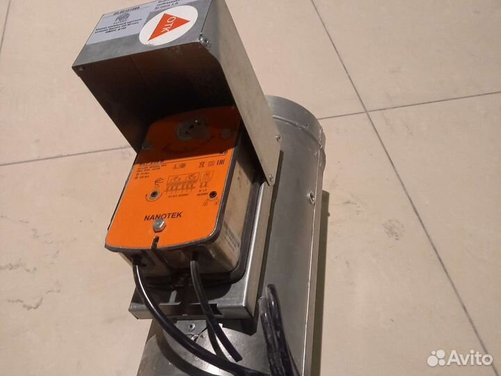 Клапан вентиляционного систему круглого сечения