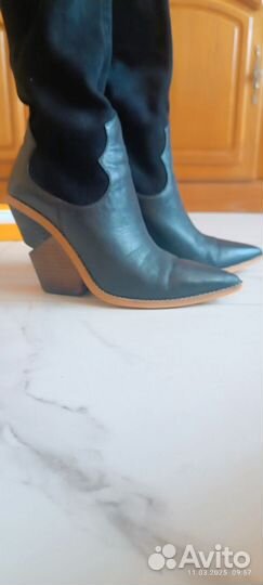 Ботфорты fendi натуральная кожа