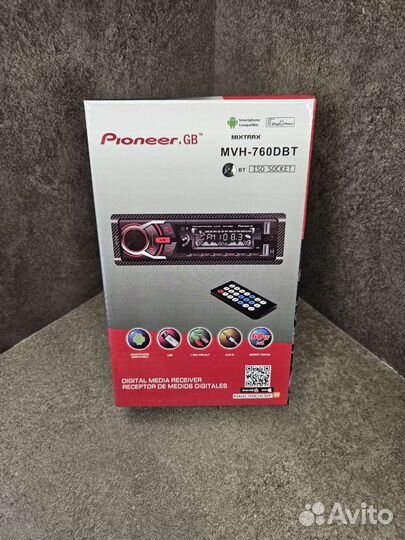 Автомагнитола pioneer 1 din с 6 каналами и пультом