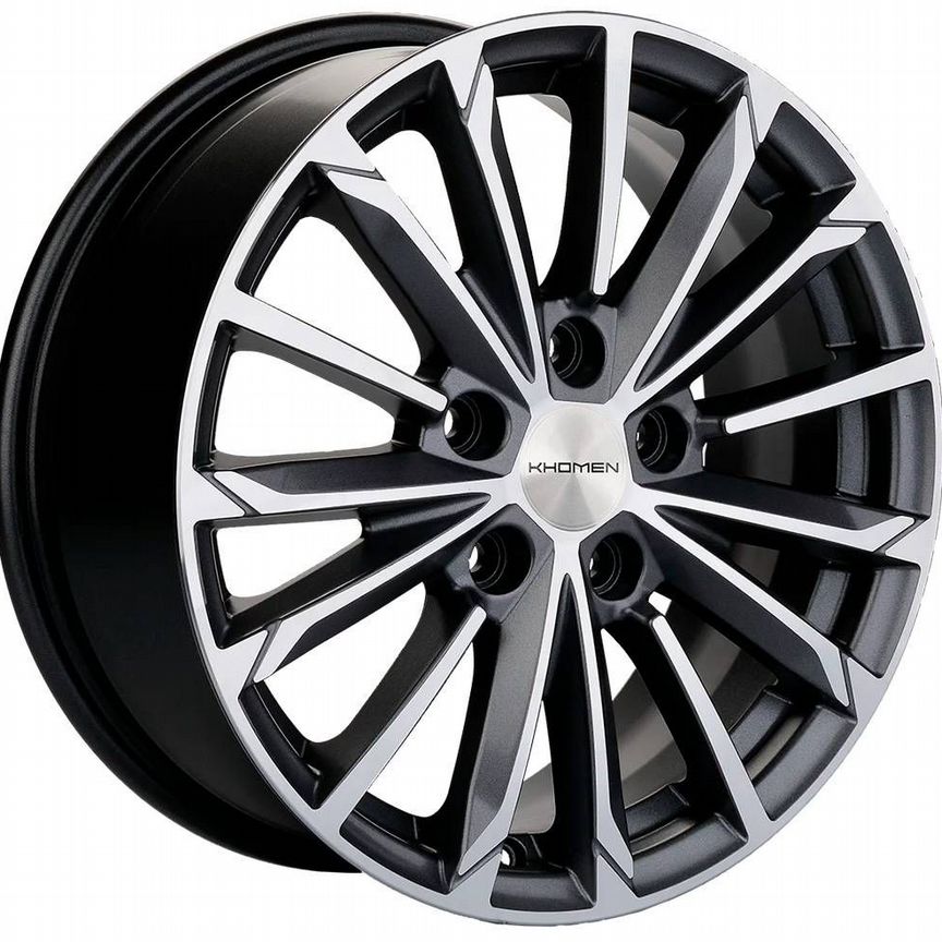 Диски Khomen KHW1611 6.5x16 5x114.3 ET40 D66.1 Gray-FP