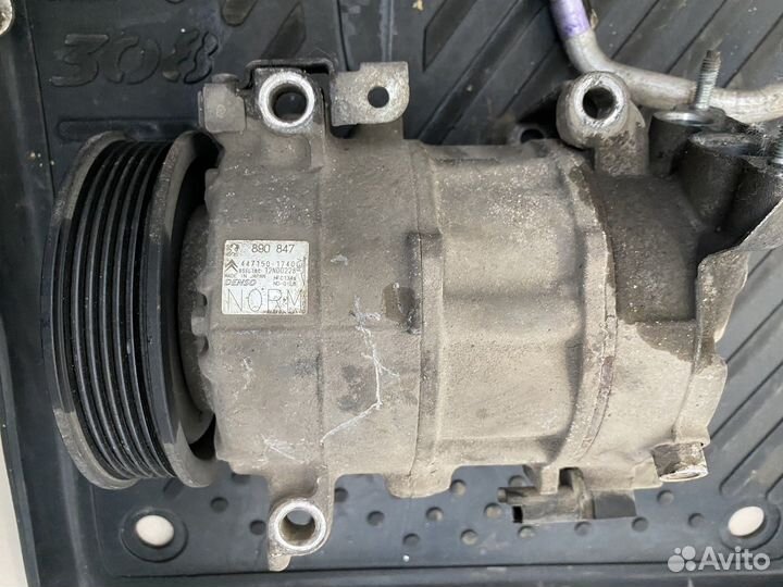 Компрессор кондиционера peugeot 308