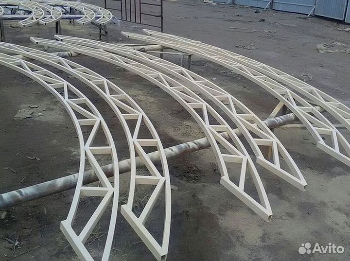 Фермы металлическе конструкции для навесов