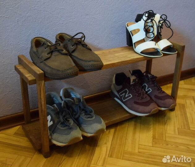 Обувная полка массив ясеня