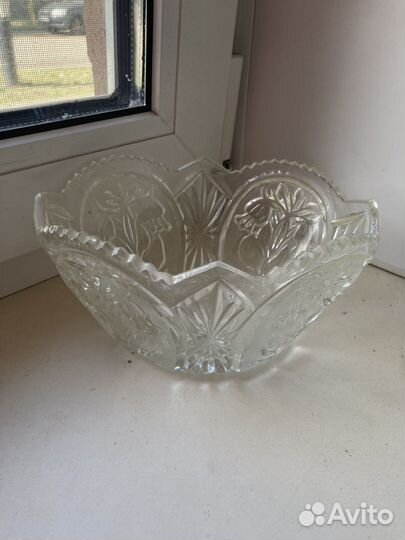 Салатница хрустальная СССР