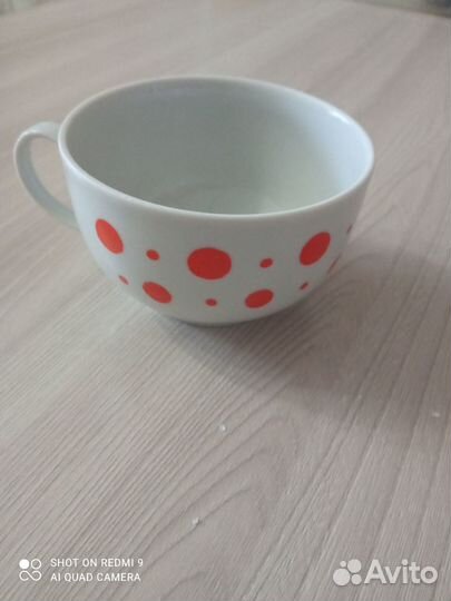 Фарфоровая чашка СССР для добора Дулево