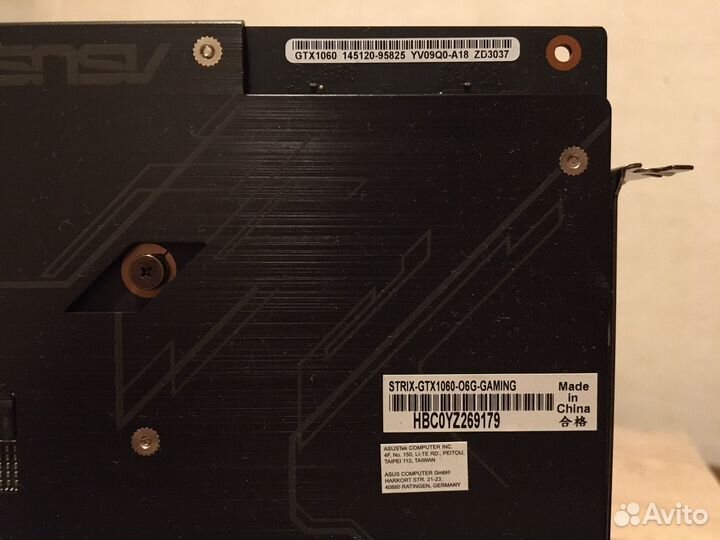 Asus Strix GTX 1060 6Gb