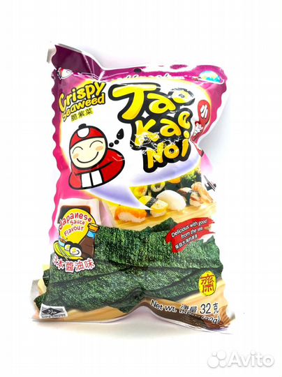 Чипсы из водорослей с японским соусом тм «TAO KAE